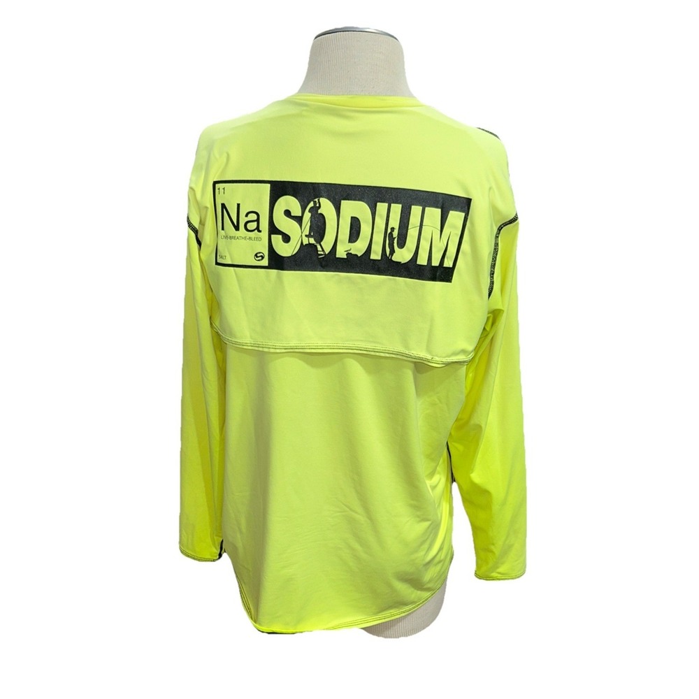 Sodium Mens Fishing Shirt Large Yellow Long Sleeves